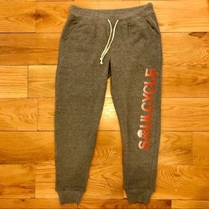 NWT SoulCycle jogger sweatpants with skull